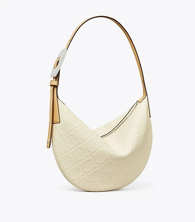 T Monogram Pebbled Small Balloon Bag