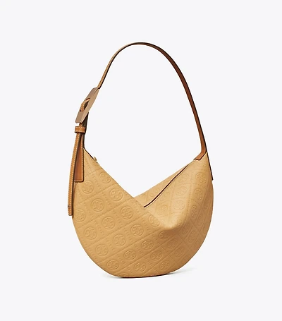 T Monogram Pebbled Small Balloon Bag