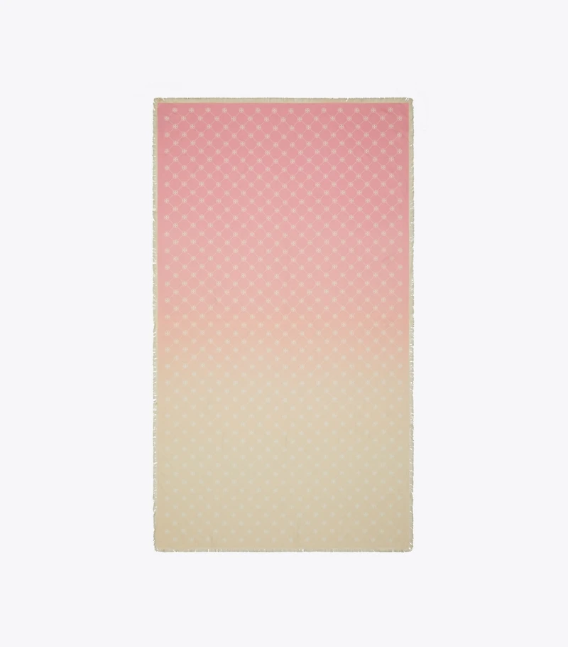 T Monogram Silk Oblong Scarf