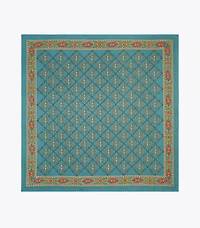 T Monogram Silk Square Scarf