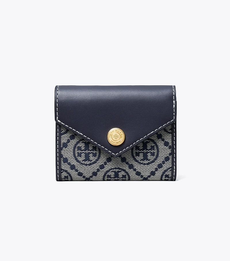 T Monogram Small Envelope Wallet