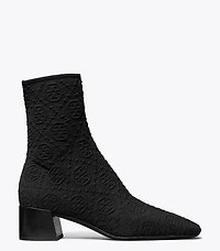 T Monogram Stretch Ankle Boot