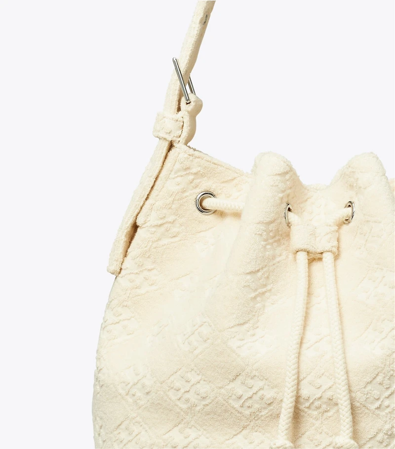 T Monogram Terry Oversized Bucket Bag