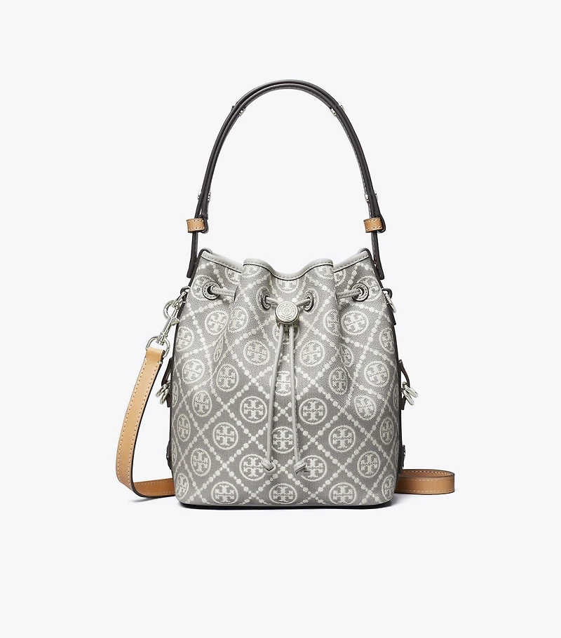 T Monogram Utility Bucket Bag