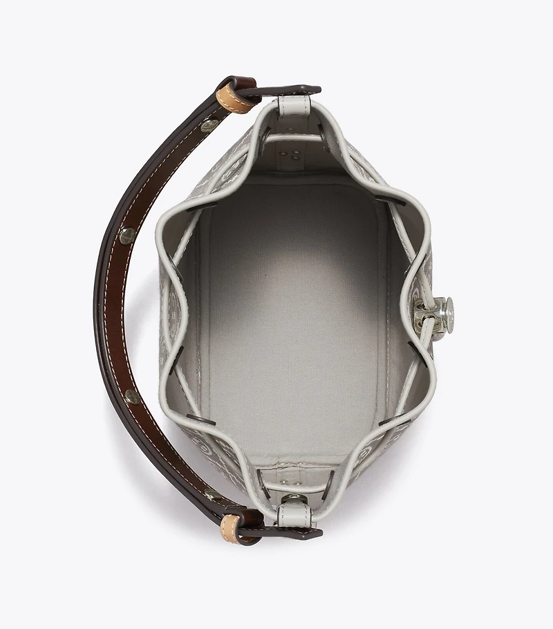 T Monogram Utility Bucket Bag