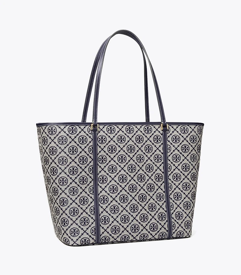 T Monogram Zip Tote