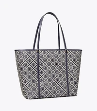 T Monogram Zip Tote