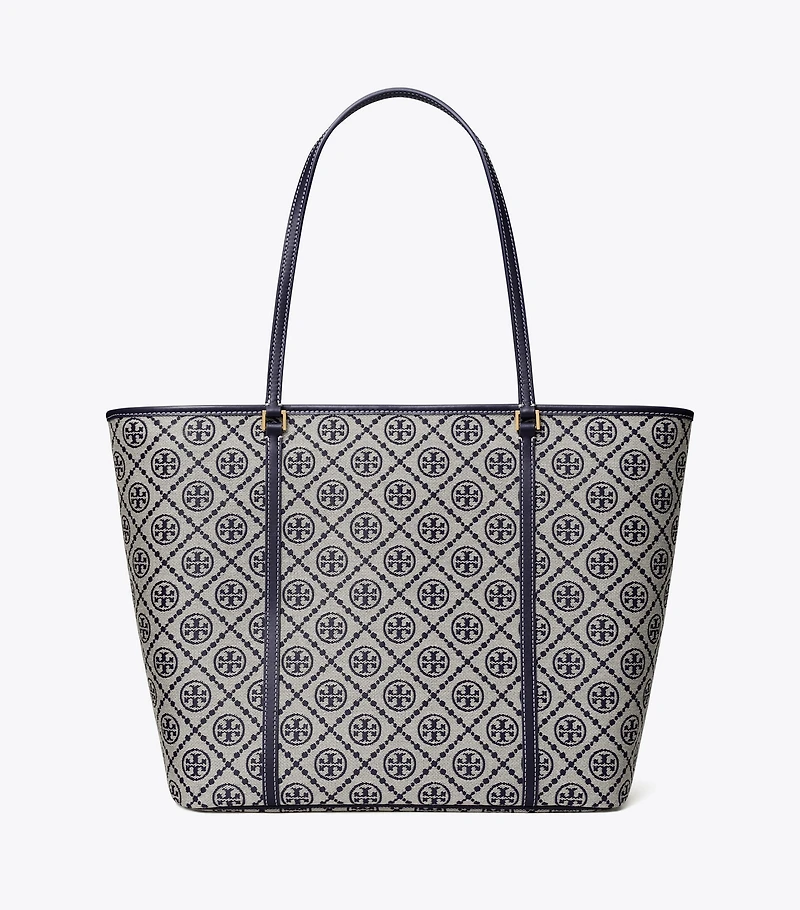 T Monogram Zip Tote