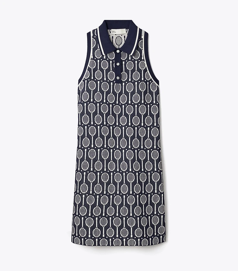 Tech Knit Polo Tank Dress