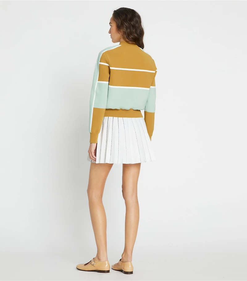 Tech Nylon Golf Cropped Sweater