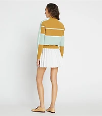 Tech Nylon Golf Cropped Sweater