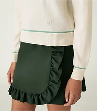 Tech Twill Ruffle Skort
