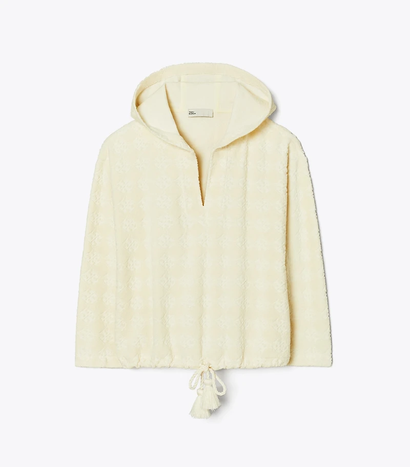 Terry Jacquard Logo Hoodie