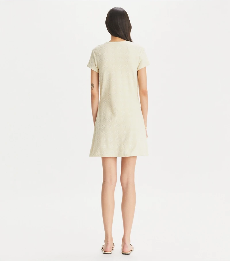 Terry Jacquard Logo Shirtdress