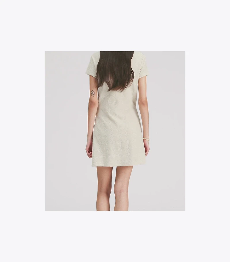 Terry Jacquard Logo Shirtdress