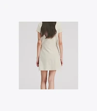 Terry Jacquard Logo Shirtdress