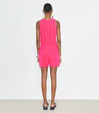 Terry Jacquard Logo Tank Top
