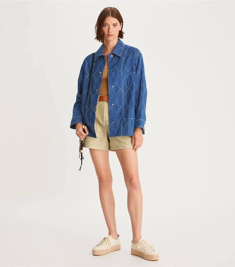 Topstitch Denim Jacket