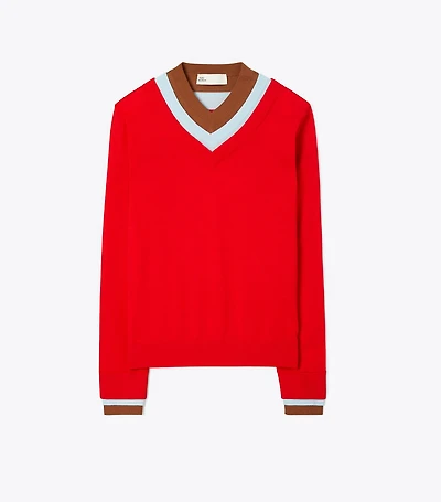 Triple Layer Colorblock Sweater