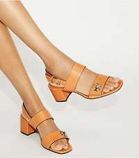 Turnlock Heeled Sandal