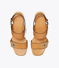 Turnlock Heeled Sandal