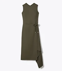 Twill Wrap Dress