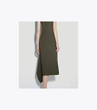 Twill Wrap Dress
