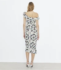 Twisted Cotton Velvet Dress