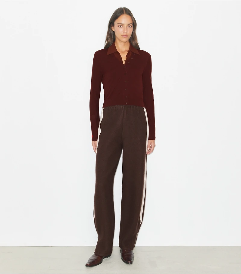 V-Neck Wool Cardigan