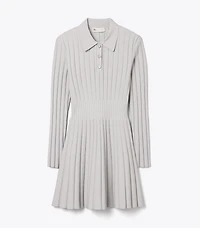 Viscose Knit Polo Dress