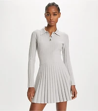Viscose Knit Polo Dress