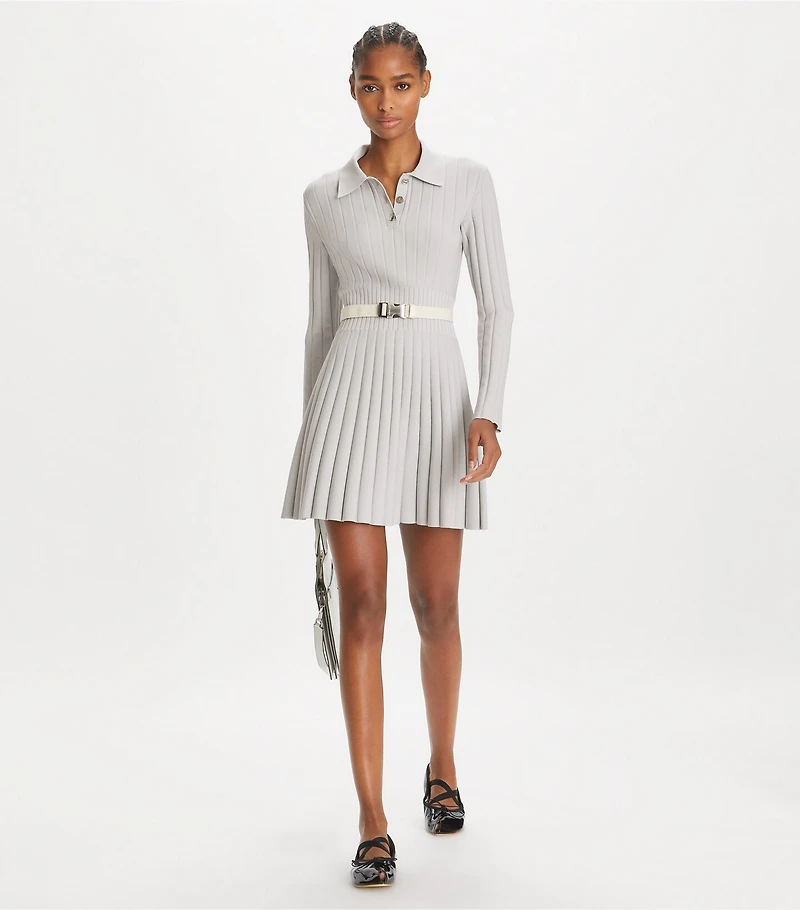 Viscose Knit Polo Dress