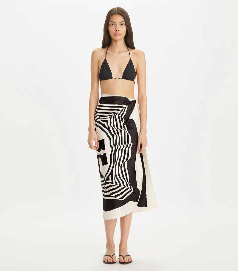 Warped Logo Silk Square