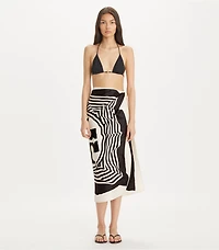 Warped Logo Silk Square