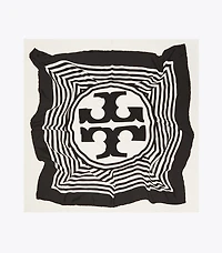 Warped Logo Silk Square