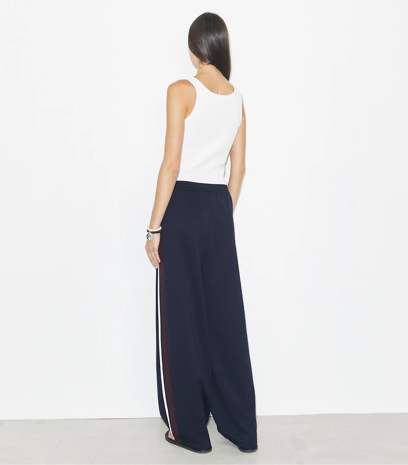 Wide-Leg Jersey Track Pant