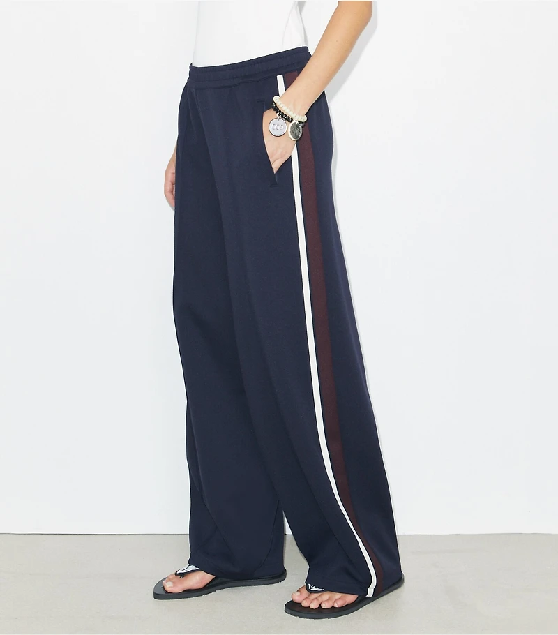 Wide-Leg Jersey Track Pant