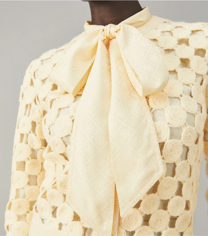 Wool Guipure Cardigan