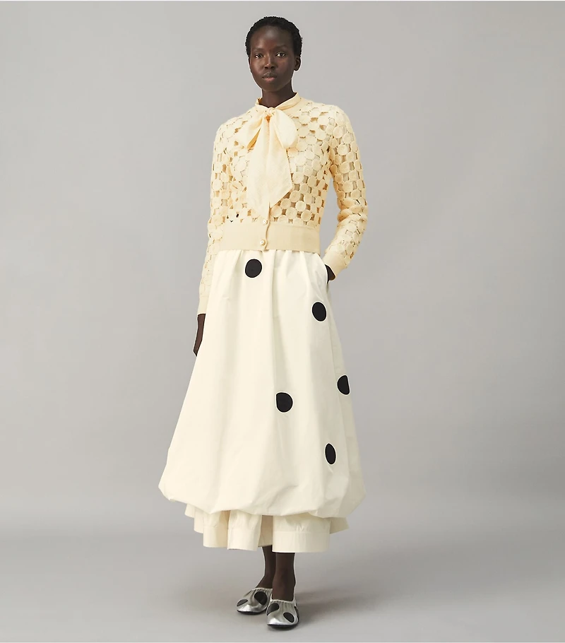 Wool Guipure Cardigan