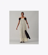 Wool Guipure Embellished Dress