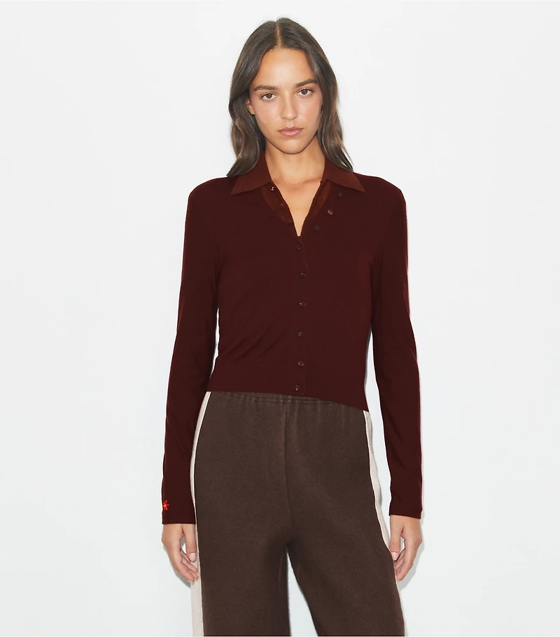 Wool V-Neck Cardigan