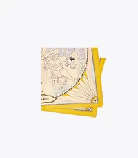 World Map Wool Square Scarf