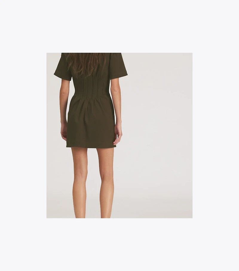 Zip-Front Viscose Dress