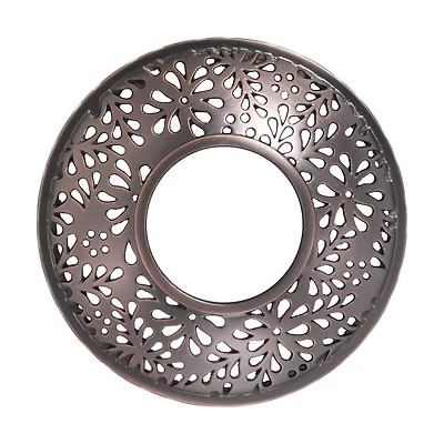 Sheridan Collection Bronze Floral Illuma-Lid® Jar Candle Topper