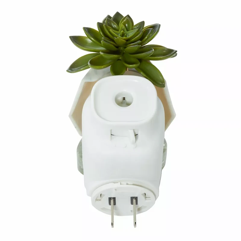 Faceted Succulent ScentPlug® Diffuser with Light