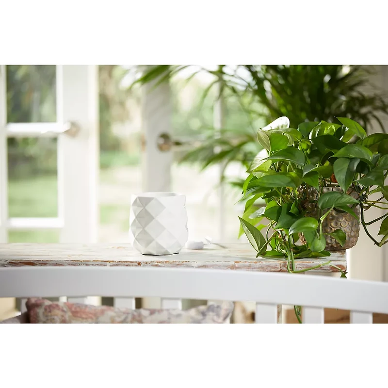 Langham White Scenterpiece® MeltCup Warmer