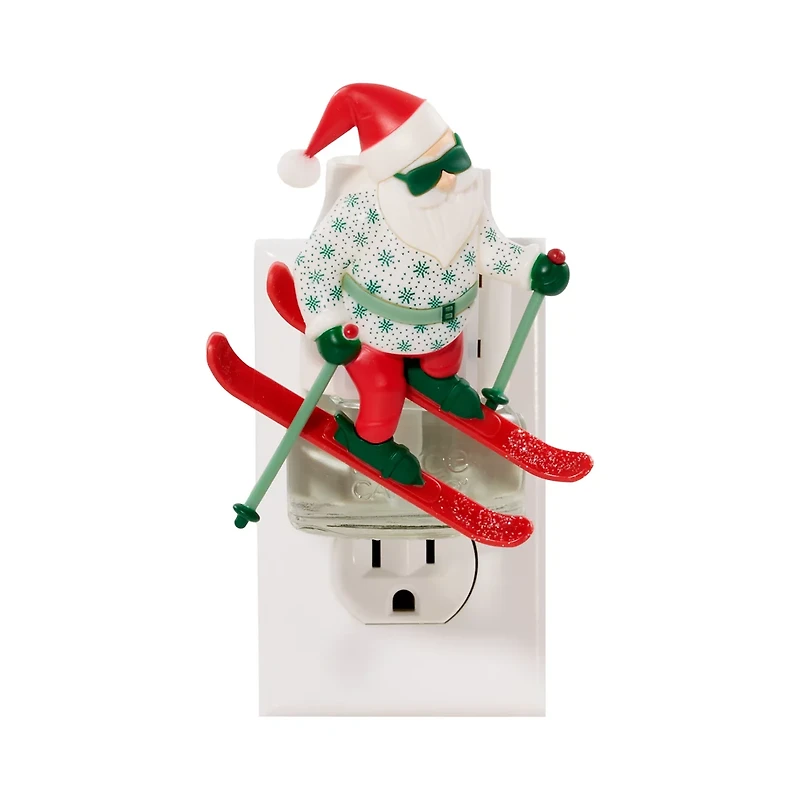 Santa on Skis ScentPlug® Diffuser with Light Sensor