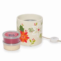Poinsettia Electric Wax Melt Warmer