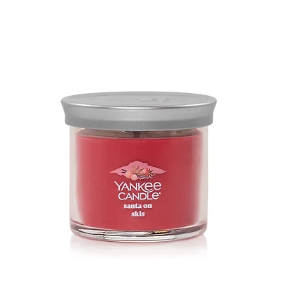 Santa On Skis Small Tumbler Candle