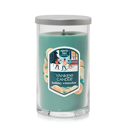 Holiday Winterfest Medium Pillar Candle